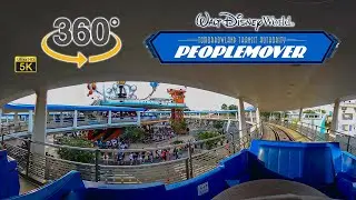 VR 360 5K Tomorrowland Transit Authority PeopleMover On Ride POV Walt Disney World 2021 09 29