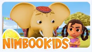 Hathi Mama Kahan Chale, हाथी मामा कहाँ चले + Nimboo Kids Pre Primary Cartoon Hindi Nursery Songs