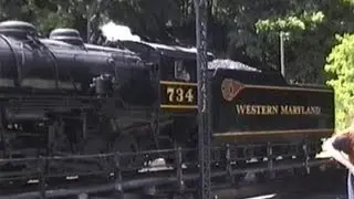 Classic Western Maryland Scenic Railway: Cumberland to Frostburg MD (July 20 1997)