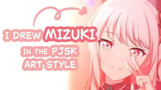 「PJSK art style」I drew Mizuki for Mizu6 || Speedpaint