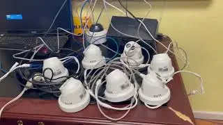 Testing an 8 camera IP surveillance system #ltsecurity #ip #surveillance #starsecurity #wired #work