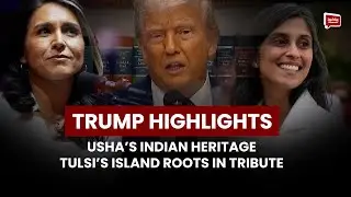Trump highlights Usha&rsquo;s Indian heritage, Tulsi&rsquo;s island roots in tribute | India Abroad