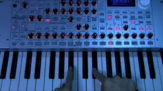 KORG RADIAS demo 黒鍵人差し指