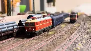 &Ouml;BB N Spur 1044.107 Blutorange mit Citynightline Abfahrt Mallnitz Obervellach Tauernbahn