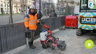 Chantier 100% électrique au cœur de Paris