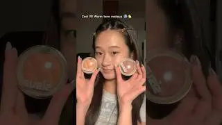 COOL VS WARM TONE MAKEUP? ❄️🌤️🤔 #grwm #makeuptutorial #makeup #minimalmakeup #beauty #kbeauty