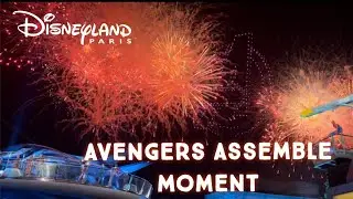 Avengers Assemble Moment - Final Show Avengers Campus Opening Day at Disneyland Paris! Drone Show 🎆