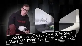 Installation Guide for Shadow Gap Skirting with Floor Tiles