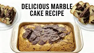  Learn how to make Chocolate and vanilla Marble Tea cake| Soft ,fluffy and moist@RecipeswithRabia98 