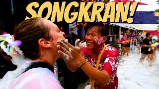 Our First Songkran! Celebrating Thai New Year was CRAZY! (Biggest Water Fight in the World!)🔫💦