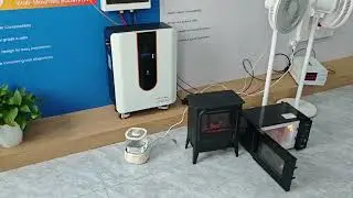 Kungf Solar 6.5KW inverter hybrid load test, PV and battery load.