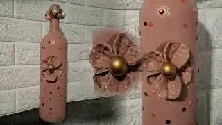 УДИВИТЕЛЬНАЯ ИДЕЯ ДЕКОРА СТЕКЛЯННОЙ БУТЫЛКИ 