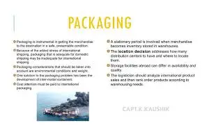 CARGO MANAGEMENT- SHIPPING MANAGEMENT Unit 2-PART2