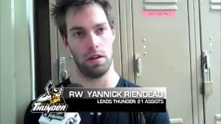 GAME DAY: Brodie, Riendeau morning skate comments vs. Alaska (12-21-12)