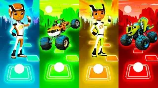 Stripes Team vs Zeg Team | Tiles Hop EDM Rush