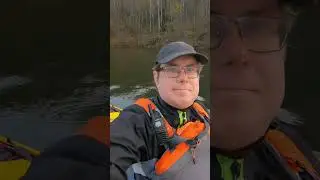 Calm November paddle in Itiwit X100+ 2P inflatable kayak