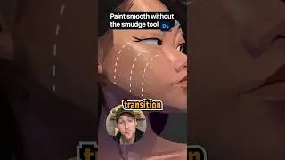 Paint smooth without the smudge/airbrush tool #digitalpainting