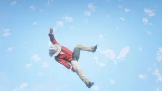 Micah Bell Falling from the Edge of the Sky (RDR2)