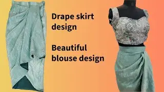 Drape skirt dress // trending outfit design 