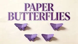 DIY Paper Butterflies 🦋 Easy Origami Craft 🌸