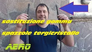 Sostituzione solo gomma spazzole tergicristallo | rubber replacement frameless windscreen wiper