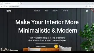 Flutter Webpage UI Tutorial | Panto Furniture Landing Page (Responsive Design + Live Demo)