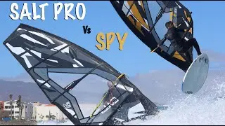 Spy Vs Salt Pro. Point7 Wave Sails. Windsurfing.