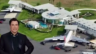 AMAZING JOHN TRAVOLTA MANSION WITH PRIVATE AIRPORT IN FLORIDA.