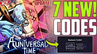 NEW UPDATE✅A UNIVERSAL TIME ROBLOX CODES 2024 -A UNIVERSAL TIME CODES-AUT CODES