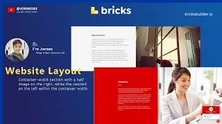 Section with image and content in a boxed layout with Bricks Builder