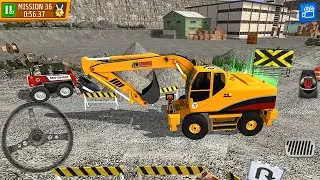 Heavy Excavator Drive and Parking - Quarry Driver 3: Giant Trucks Simulator 3D - Android Gameplay