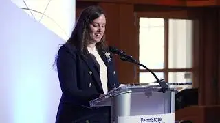 2025 Alumni Achievement Award Recipient Speech&mdash;Victoria Heasley '14 Eng (Schreyer), '18g Medicine