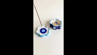 Trendy DIY Incense Holder 🧿 Home Pottery Tutorial