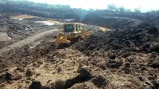 desiltation of dam using buldozer