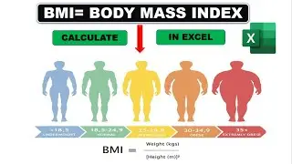 How to Calculate BMI (Body Mass Index) in Excel II BMI Calculator II Height/Weight Measurement II