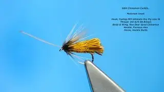Tying a Small G&H Cinnamon Sedge with Davie McPhail