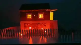 miniature hause with real materials