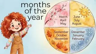 Months of the Year | Gentle Preschool & Kindergarten Learning Song in 4K