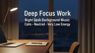 Night Desk Focus Music 🌙 Calm Background for Deep Work & Study