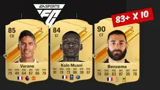 Insane EAFC 24 Pack Opening! Witness the Massive Pulls from 83+ x 10 Packs