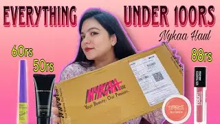UNDER Rs.100 Nykaa Haul😍 | Affordable makeup products | totally budgetfriendly