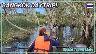 Bangkok Daytrip HIKING NATURE TOURS Floating Grassland by Kayak 🇹🇭 Thailand