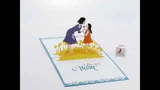 Best Mom Ever with Daughter Pop Up Card | Cutpopup