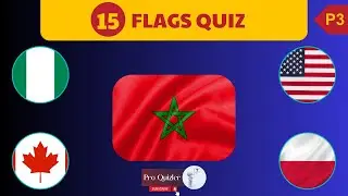 MOST DIFFICULT FLAG QUIZ - 15 Flags Challenge - P3 #flag #quiz #flagquizz
