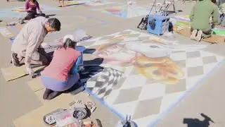 The 2022 Lompoc Chalk Festival fills Lompoc Airport with colorful chalk art pieces