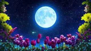 flowers under moon loop || download link in description #vjloops4k
