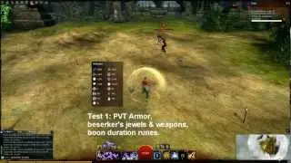 Elementalist armor tests  vs Arch Diviner