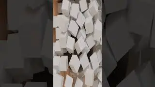 The falling cubes #blender #satisfying