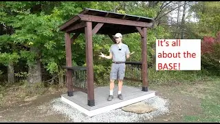 Barbecue GAZEBO - Building a SIMPLE Floating DECK