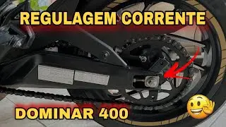Como regular a corrente na Dominar 400!!